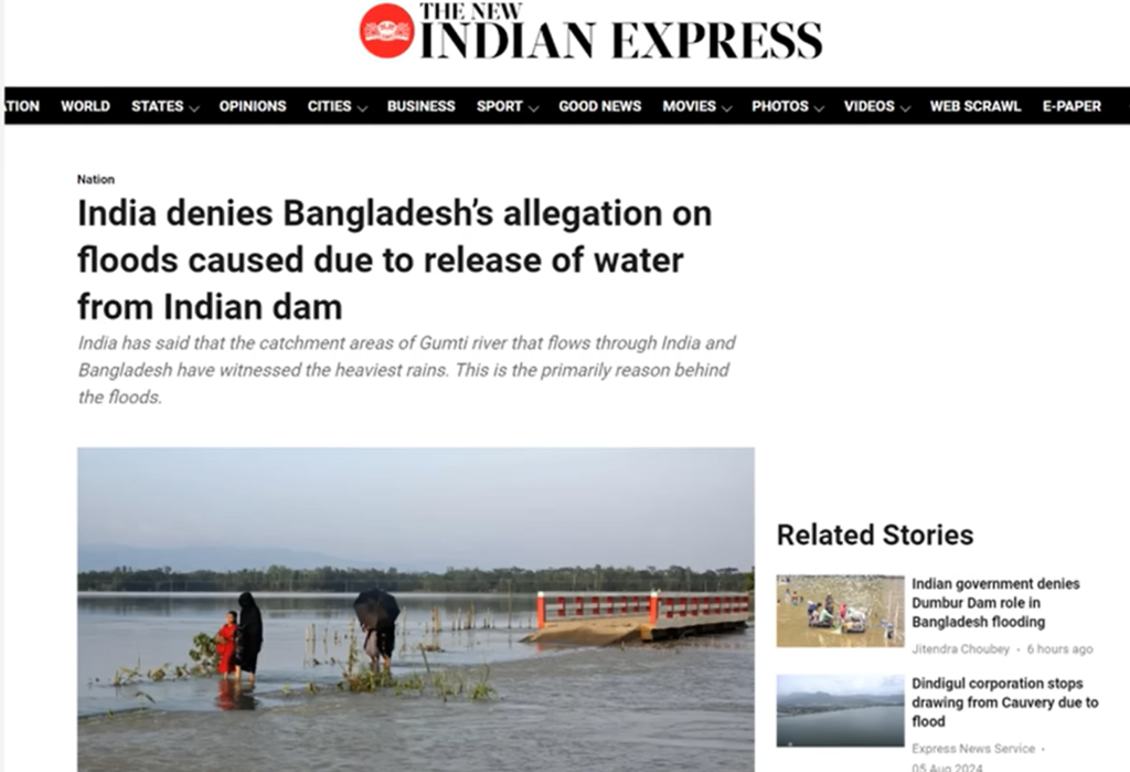 Bangladesh Social Media Blames India for Floods, 30 Lakh Displaced ! 3 Dam Allegation