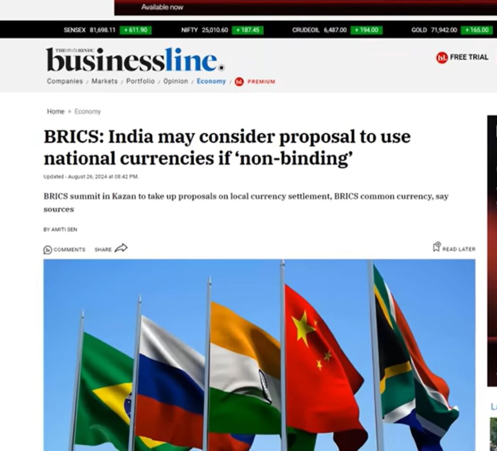 Non-binding BRICS Currency