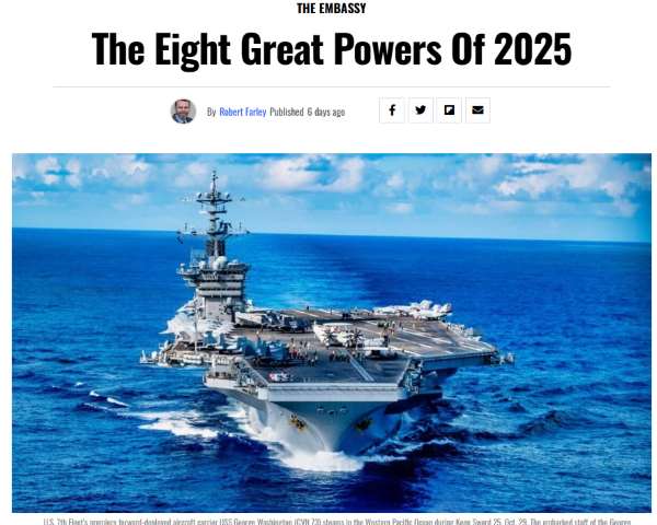 The Eight Great Powers of 2025!