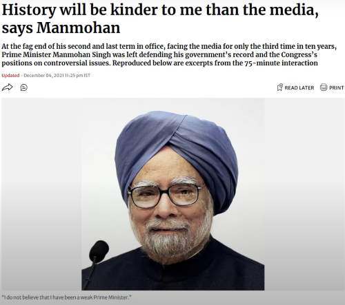 Kind Person Manmohan Singh